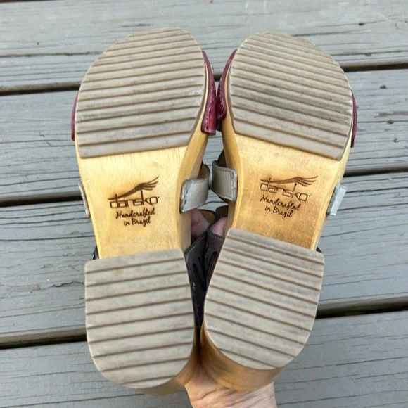 Dansko Multicolor Leather Sandals - Picture 5 of 11